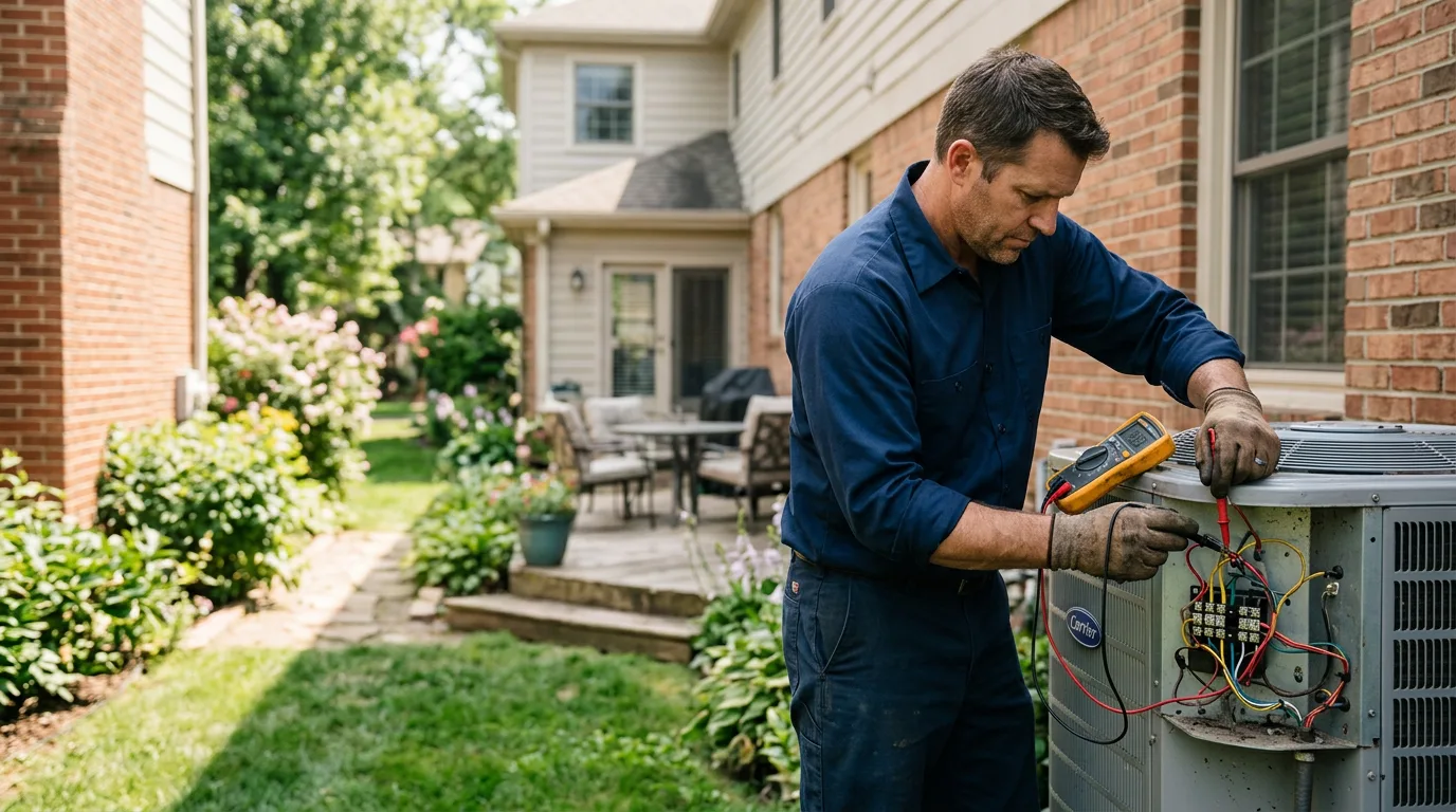 HVAC technician working near Brant Lake, NY